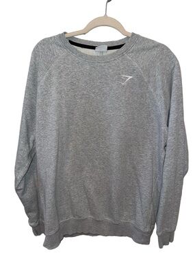 Gymshark Men's Heather Gray Crewneck Pullover